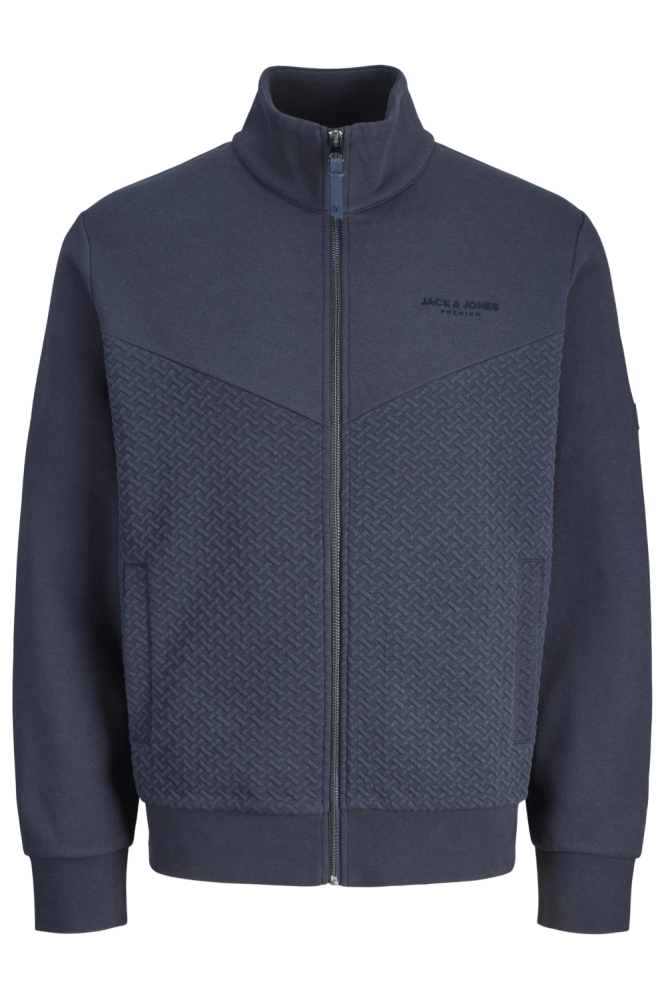 JPRBLUFRANKIE SWEAT ZIP HIGH NECK 12275675 SEABORNE